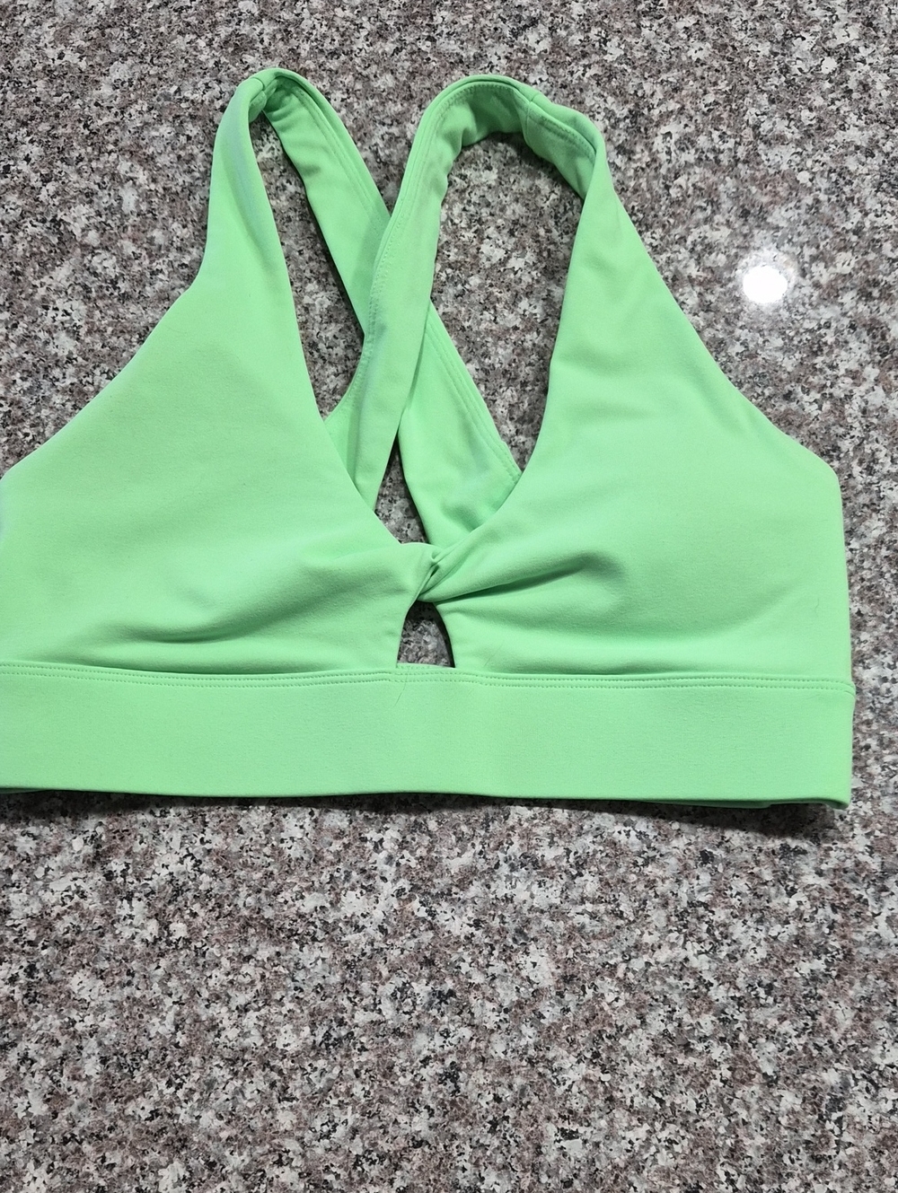 Fabletics Neon Lime Green Sports Bra